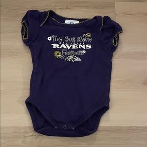 Purple Baltimore Ravens Baby Onesie